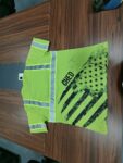 Attachment image of Himin's review on Customized Green Hi Vis Tshirt with Reflective Tape Class 3 Black US Flag Safety Workwear