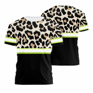 High Visibility Shirt Reflective Leopard Print Stand Out Workwear