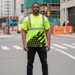 Attachment image of Himin's review on Hi Vis Shirts Reflective Flag Custom Name Safety Workwear Tee