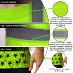 Customized-Green-Hi-Vis-Tshirt-with-Reflective-Tape-Class-3-Black-US-Flag-Safety-Workwear-4