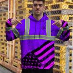 Hi-Vis-Hoodie-Reflective-Violet-US-Flag-Paint-Safety-Workwear-5