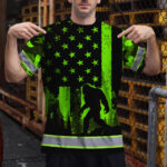Hi-Vis-Shirt-Reflective-Green-USA-Flag-With-Gorillas-Custom-Name-3