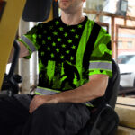 Hi-Vis-Shirt-Reflective-Green-USA-Flag-With-Gorillas-Custom-Name-6