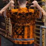 Hi-Vis-Shirt-Reflective-Orange-Skull-US-Flag-Custom-Name-Safety-4