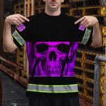 Hi-Vis-Shirt-Reflective-Violet-Skull-Custom-Name-Safety-Workwear-3