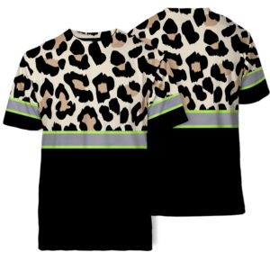 High Visibility Shirt Reflective Leopard Print Stand Out Workwear