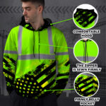 High-Visibility-Reflective-Green-American-Flag-Custom-Name-Hoodie-Safety-Workwear-3