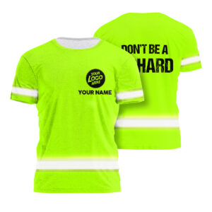 Hi Vis Shirt A Richard Custom Name Logo Company Safety Workwear Reflective T Shirt For Construction Worker