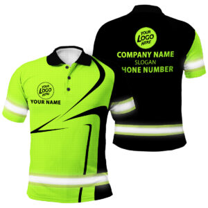 Personalized Safety Work Shirt - Hi Vis Polo Liberty-Loving Labor Wear