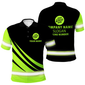Glory Jobsite Uniform Hi Vis Polo - Work Shirt with Personalized Name And Logo