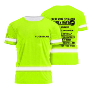Hi Vis Shirt Funny Quote Green Reflective Custom Name Hilarious High-Viz Uniform
