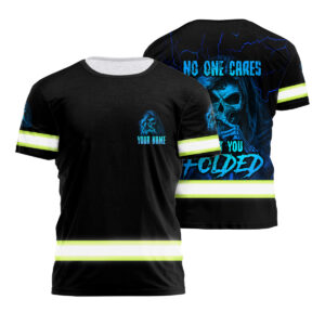 Hi Vis Safety Shirt Skull Quote Reflective Custom Name Boneyard Beacon Uniform