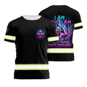 Hi Vis Safety Shirt Skull Quote Reflective Custom Name Mortal Reminder Workwear