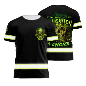 Hi Vis Safety Shirt Skull Quote Reflective Custom Name Punk Rock Safety Gear