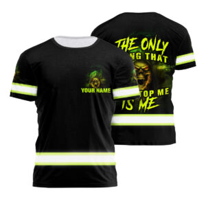 Hi Vis Safety Shirt Skull Quote Reflective Custom Name Tough Guy Visibility