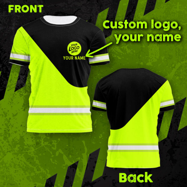 2Hi2BVis2BShirt2BGreen2BBlack2BLines2BUniform2BCustom2BName2BAnd2BLogo2BFor2BConstruction2BWorkers2BSafety2BWorkwear2BReflective2BShort2BSleeve-9Jwd3.jpg