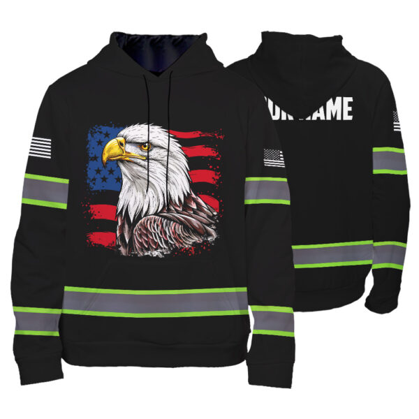1 High Visibility Hoodie, Waterproof Reflective Hi Vis safety Hoodie