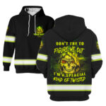 2 Hi Vis Black Hoodie Pattern Skull Custom Name Reflective Safety Workwear