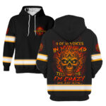 2 Hi Vis Hoodie Black Skull Crazy Custom Name Reflective Safety Workwear