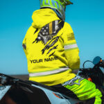 2 Hi Vis Hoodie Green Skull Flag American Custom Name Reflective Safety Workwear