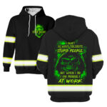 2 Hi Vis Hoodie Reflective Black Pattern Skull Custom Name Safety Workwear 040
