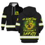 2 Hi Vis Hoodie Reflective Black Pattern Skull Safety Workwear 009