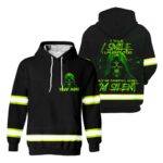 2 Hi Vis Hoodie Reflective Skull Be Careful When I'm Silent Green Neon