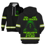 2 Hi Vis Hoodie Reflective Skull The Devil On My Shoulder Sometimes