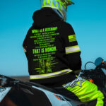 2 Hi Vis Hoodie Reflective Veteran Honor US Flag Custom Name