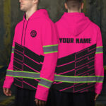 2 High Visibility Hoodie Custom Company Name, Logo, Hi Vis Reflective Safety 07