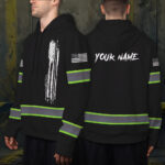 2 High Visibility Hoodie, Waterproof Reflective Hi Vis safety 55
