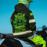 3 Hi Vis Hoodie Black Reflective Pattern Skull Custom Name Safety Workwear 023