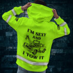 3 Hi Vis Hoodie Green Custom Name, Logo And Company Reflective Safety Workwear 3