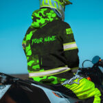 3 Hi Vis Hoodie Reflective Black And Camo Pattern Skull Custom Name Safety Workwear