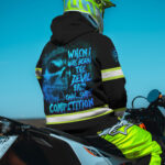 3 Hi Vis Hoodie Reflective Black Pattern Skull Custom Name Safety Workwear