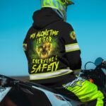 3 Hi Vis Hoodie Reflective Black Pattern Skull Safety Workwear 009