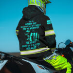 3 Hi Vis Hoodie Reflective Black Pattern Skull Safety Workwear 025