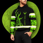 3 Hi Vis Hoodie Reflective Deer Hunting Custom Name Safety Workwear