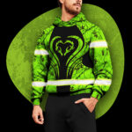 3 Hi Vis Hoodie Reflective Deer Hunting Safety Workwear For Hunters Workers