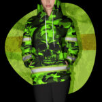 3 Hi Vis Hoodie Reflective Pattern Camo And Skull Safety Workwear