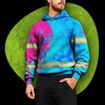 3 Hi Vis Hoodie Reflective Pattern Skull Custom Name Safety Workwear 034