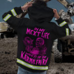 3 Hi Vis Hoodie Reflective Skull In My Next Life I Want To Be Pink Neon 008