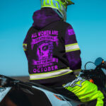 3 Hi Vis Hoodie Violet Reflective Pattern Skull Custom Name Safety Workwear 028