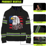 3 High Visibility Hoodie, Waterproof Reflective Hi Vis safety Hoodie