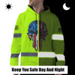 3 MADDLY High Visibility Hoodie, Waterproof Reflective Hi Vis sa