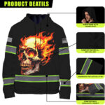 3 MADDLY High Visibility Hoodie, Waterproof Reflective Hi Vis sa