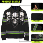 3 MADDLY High Visibility Hoodie, Waterproof Reflective Hi Vis sa