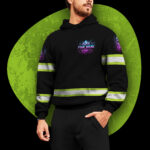4 Hi Vis Hoodie Reflective Black If im Too Quiet And Smiling Custom Name Safety Workwear