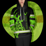 4 Hi Vis Hoodie Reflective Deer Hunting Custom Name Safety Workwear