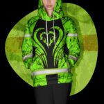 4 Hi Vis Hoodie Reflective Deer Hunting Safety Workwear For Hunters Workers